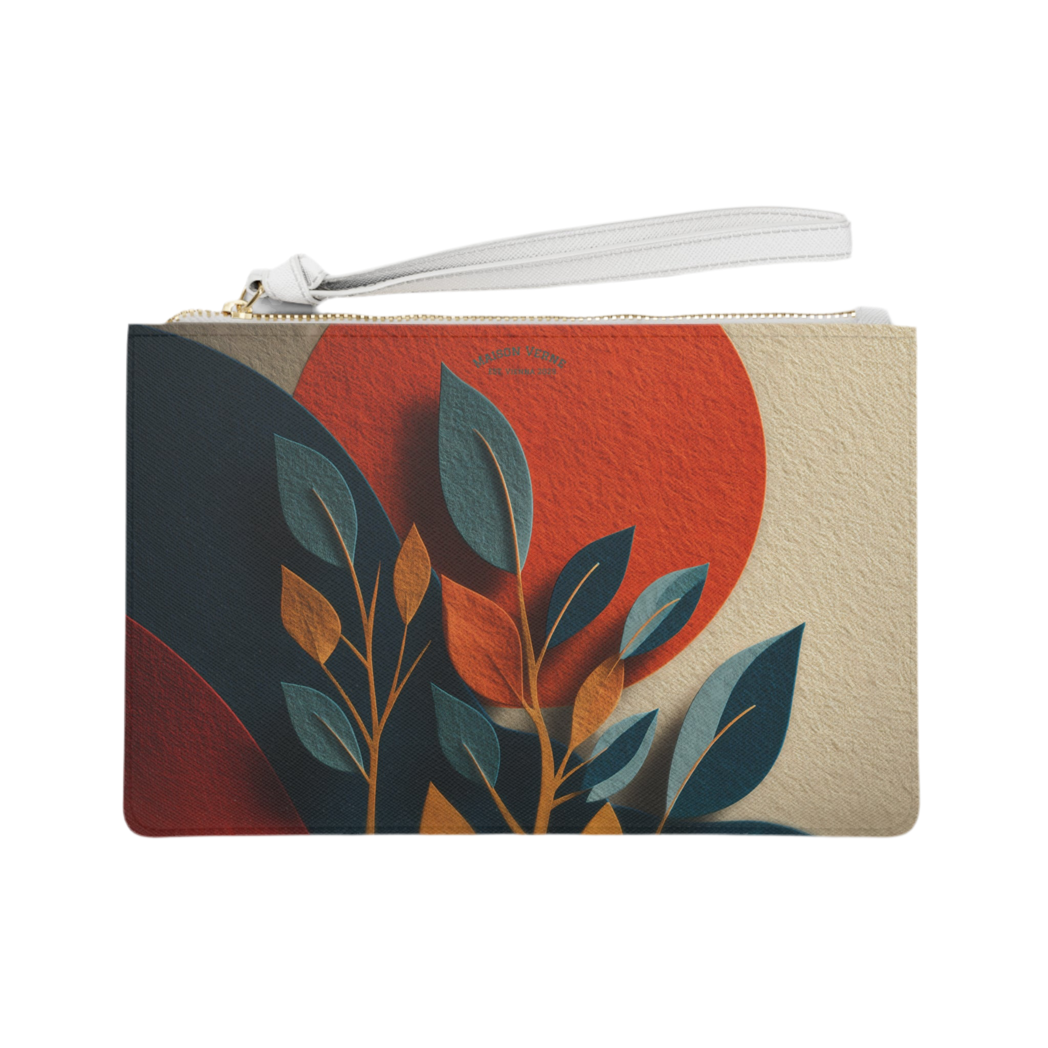 Maison Verne Clutch Bag "Sunlit Leaves"- Golden Autumn No. 48