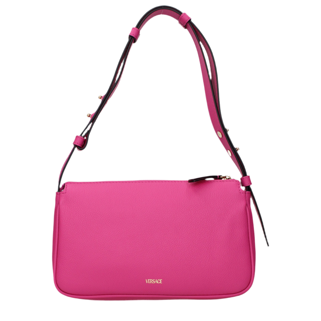 Versace Pink Leather Shoulder Bags