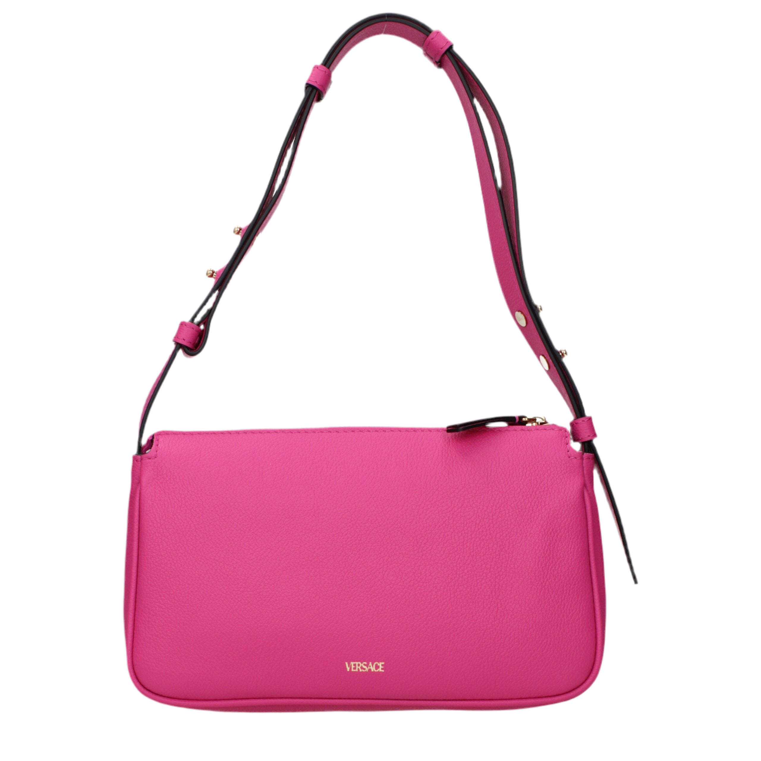 Versace Pink Leather Shoulder Bags