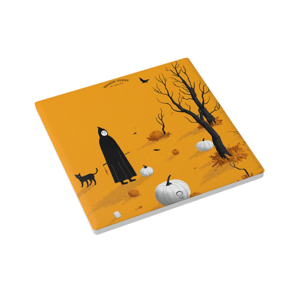 Maison Verne Halloween Ltd. Edition Keramik Untersetzer "Silent Harvest" - 🎃👻 Wicked Elegance No. 11 👻🎃