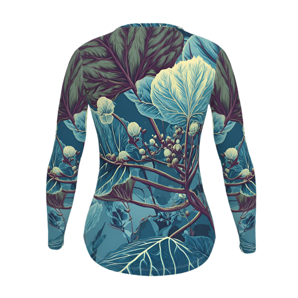 Maison Verne Ladies' Long Sleeve "Galactic Veins" - Cosmic Botanicals No. 89
