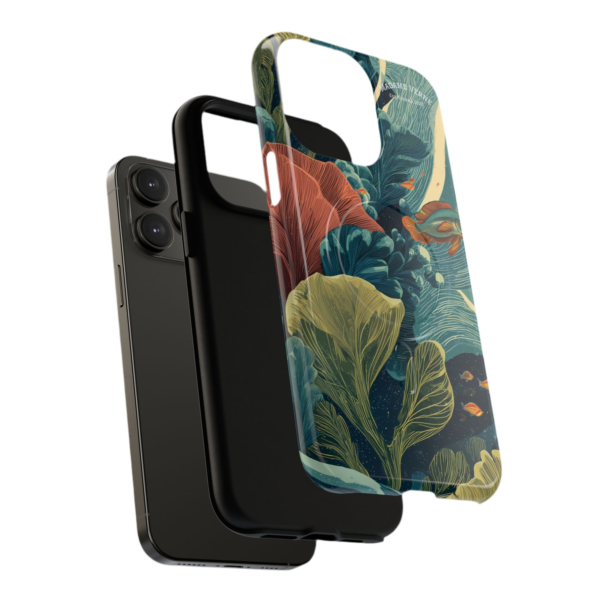Maison Verne MagSafe iPhone-Schutzhülle "Celestial Reef" - Cosmic Botanicals No. 66