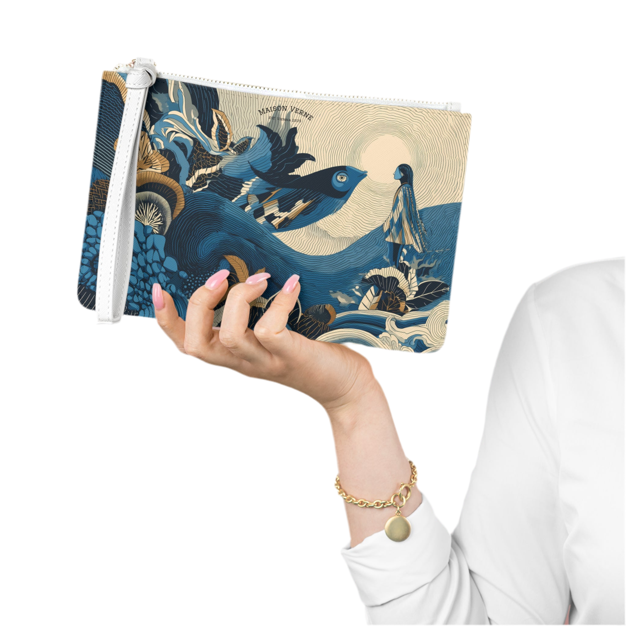 Maison Verne Clutch Bag "Moonlight Parley"- Opal Depths No. 35