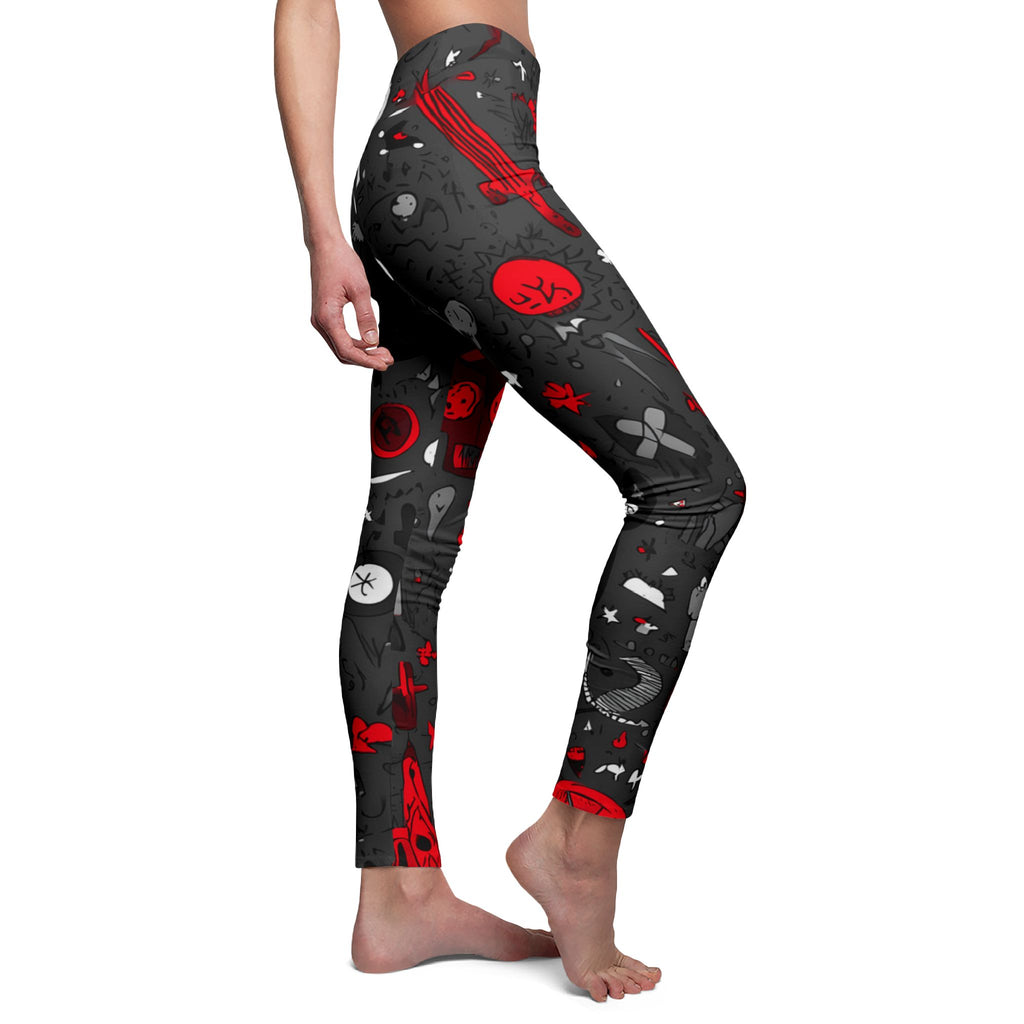 Maison Verne Halloween Ltd. Edition Damen Leggings "Midnight Mischief" - 🎃👻 Wicked Elegance No. 74 👻🎃