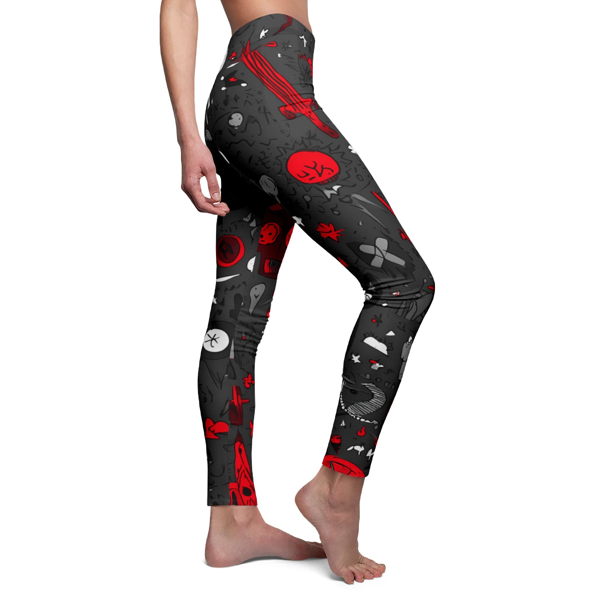 Maison Verne Halloween Ltd. Edition Damen Leggings "Midnight Mischief" - 🎃👻 Wicked Elegance No. 74 👻🎃