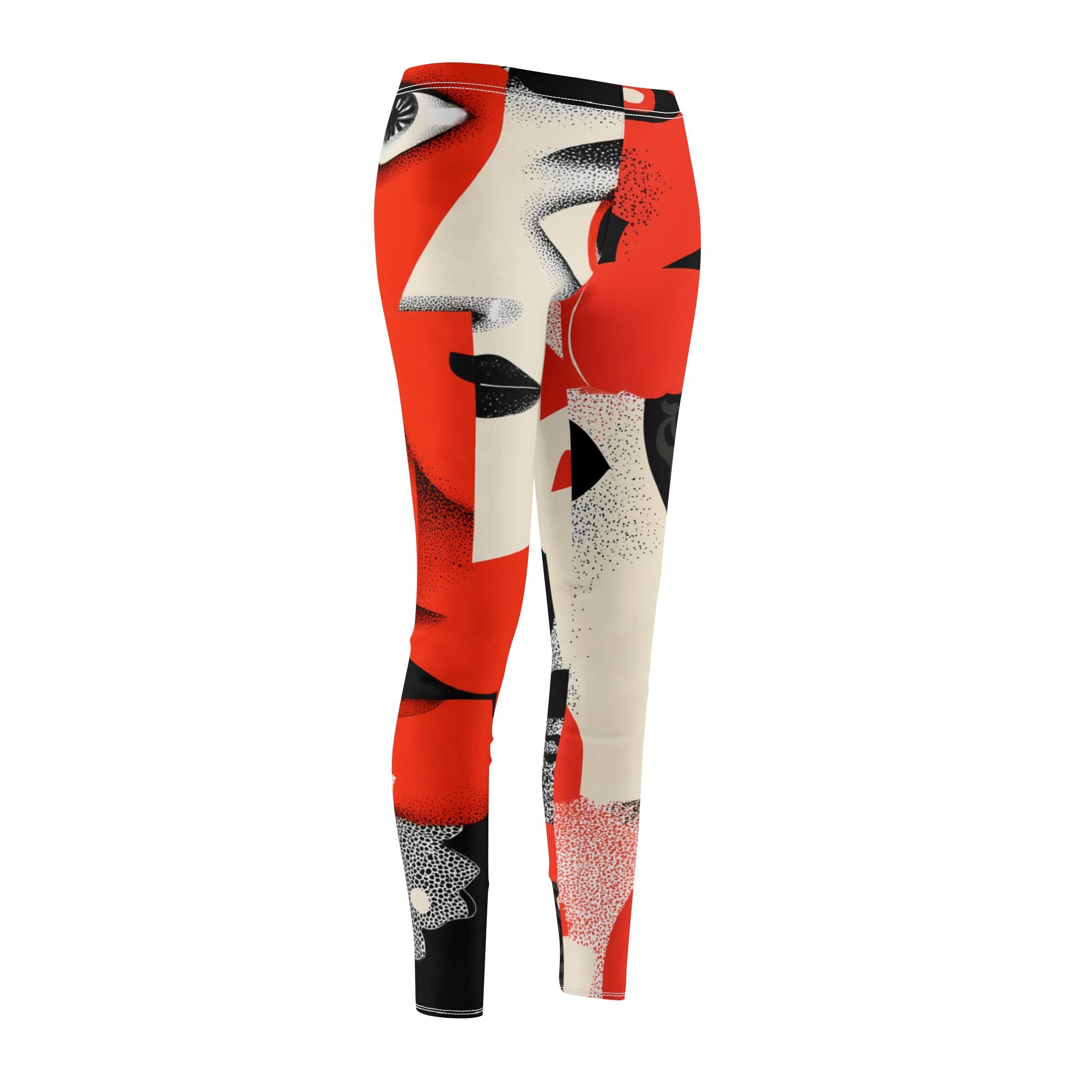Maison Verne Halloween Ltd. Edition Damen Leggings "Haunted Gazes" - 🎃👻 Wicked Elegance No. 63 👻🎃