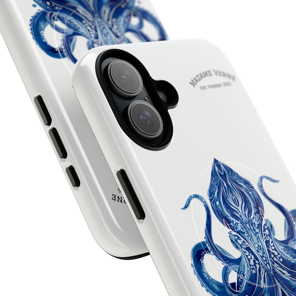 MagSafe iPhone-Schutzhülle "Deep Blue Bloom" - Opal Depths No. 32