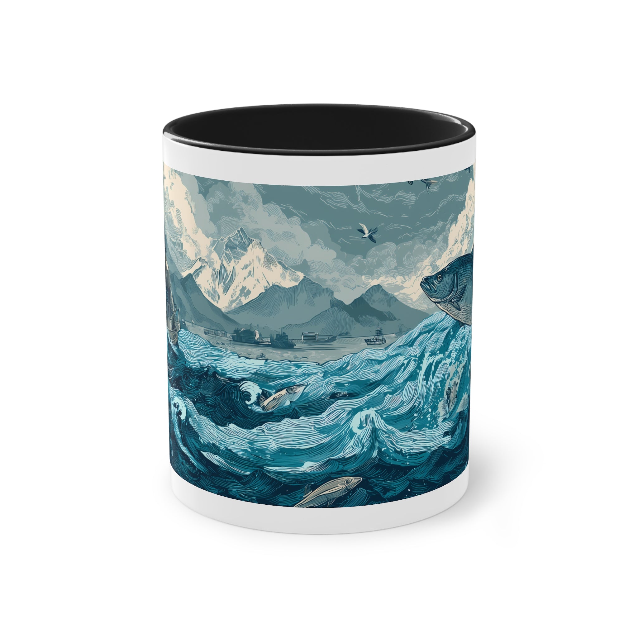 Maison Verne Kaffeetasse "Tides of the Untamed North" - Opal Depths No. 40