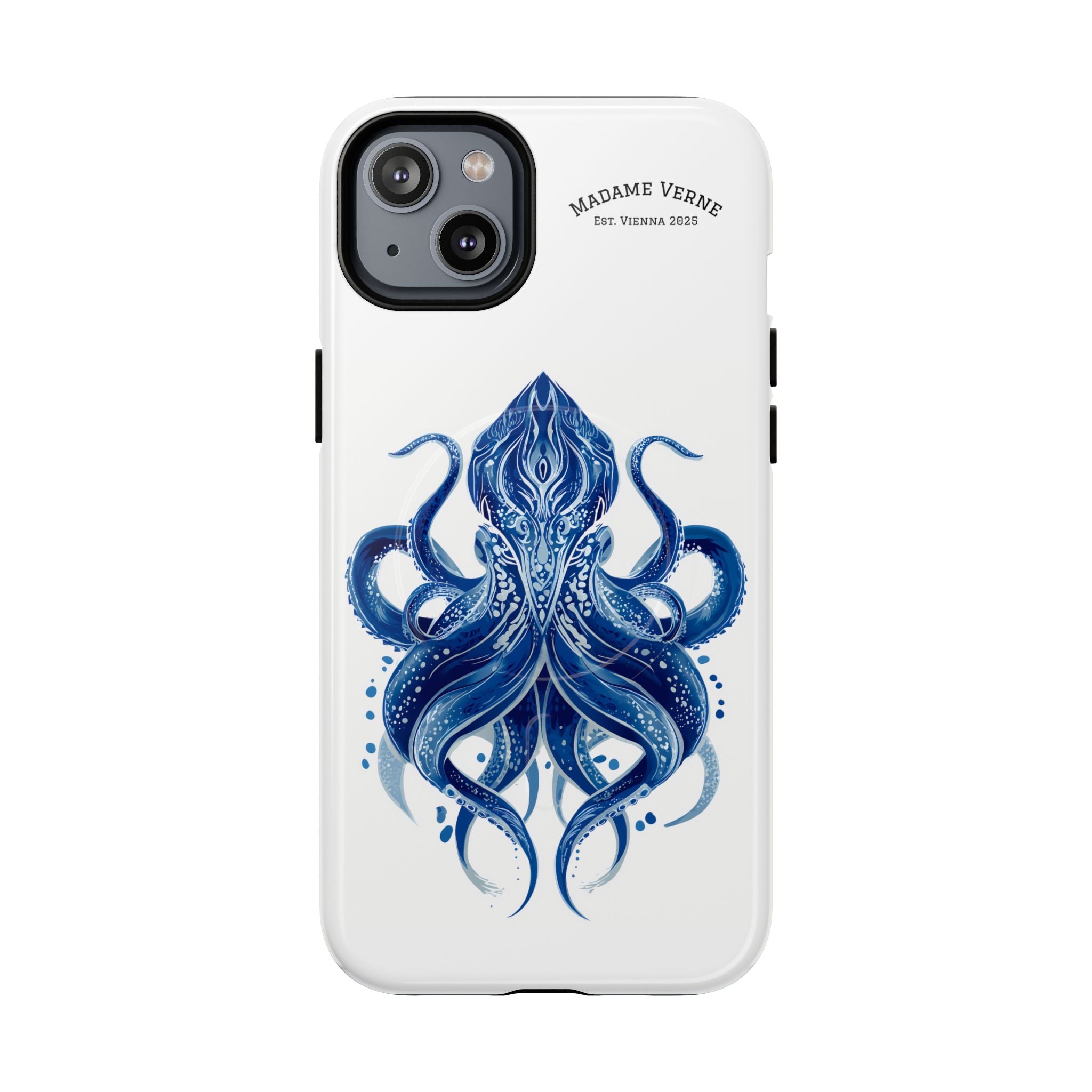 MagSafe iPhone-Schutzhülle "Deep Blue Bloom" - Opal Depths No. 32