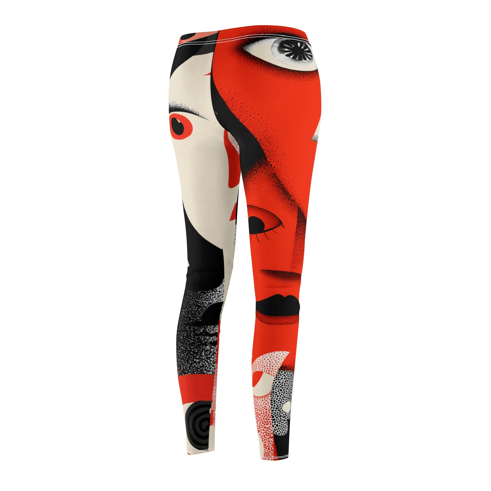 Maison Verne Halloween Ltd. Edition Plus Size Leggings "Haunted Gazes" - 🎃👻 Wicked Elegance No. 63 👻🎃