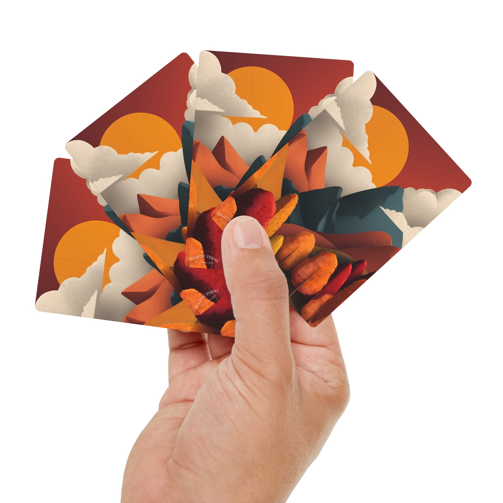 Maison Verne Poker Karten "Ember Peaks" - Golden Autumn No. 01