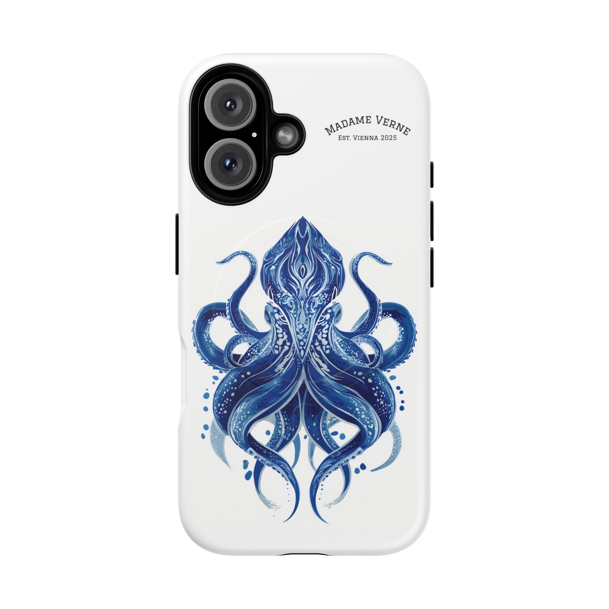 MagSafe iPhone-Schutzhülle "Deep Blue Bloom" - Opal Depths No. 32