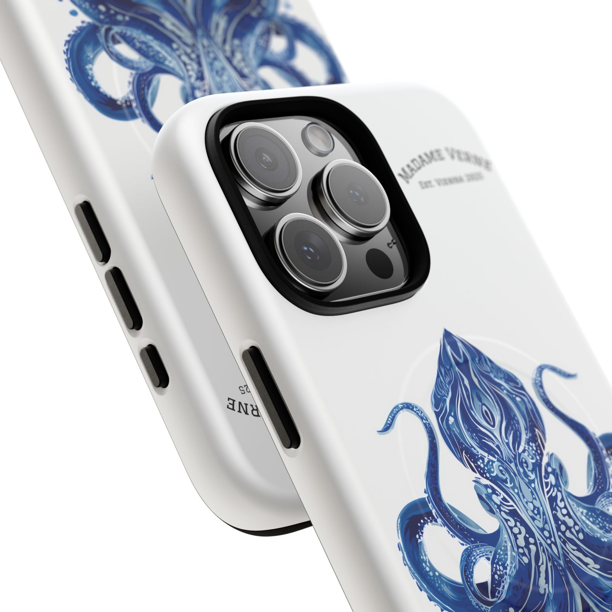 MagSafe iPhone-Schutzhülle "Deep Blue Bloom" - Opal Depths No. 32