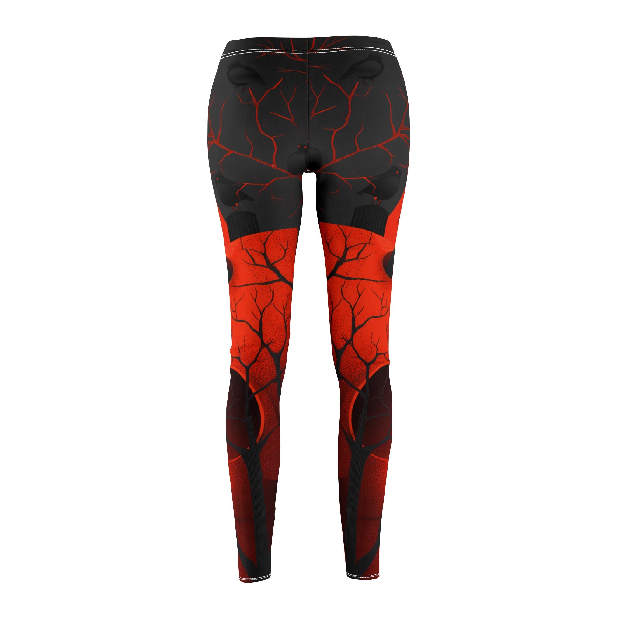 Maison Verne Halloween Ltd. Edition Damen Leggings "Ravens Reign" - 🎃👻 Wicked Elegance No. 61 👻🎃
