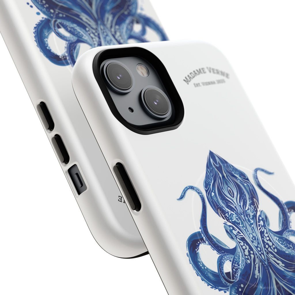 MagSafe iPhone-Schutzhülle "Deep Blue Bloom" - Opal Depths No. 32