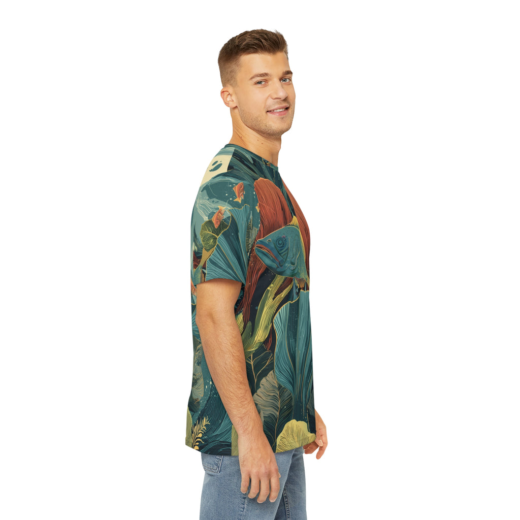 Männer Shirt "Verdant Currents", Cosmic Botanicals No. 65
