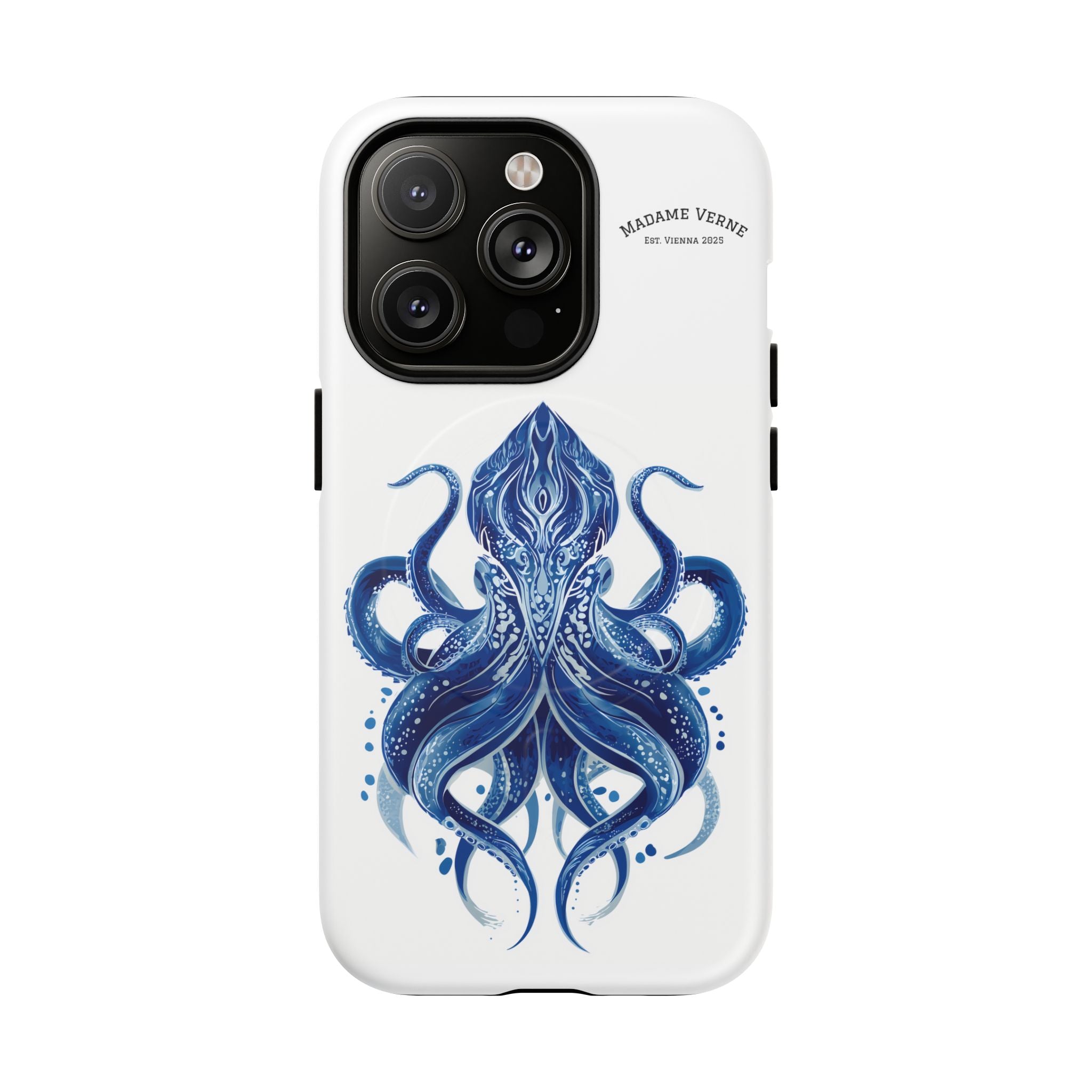 MagSafe iPhone-Schutzhülle "Deep Blue Bloom" - Opal Depths No. 32