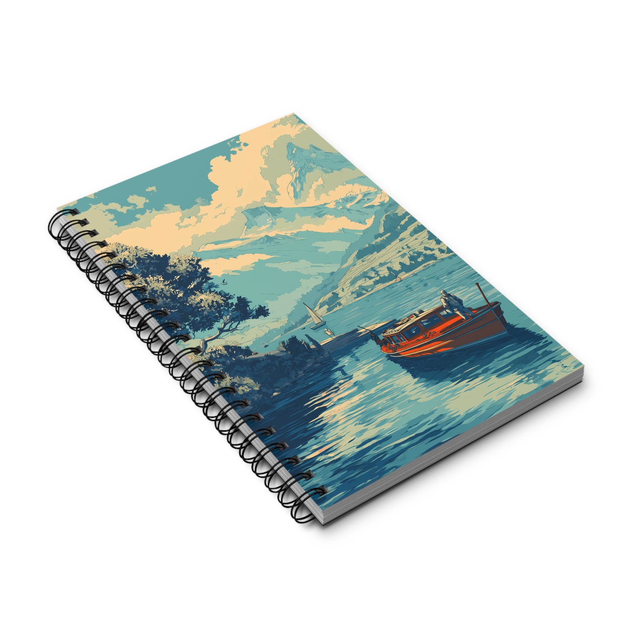 Notizbuch mit Spiralbindung "Mountain Lake" - Below & Beyond No. 02