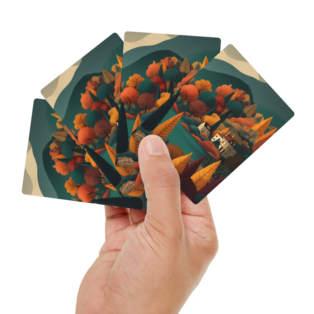 Poker cards "Golden Retreat" - Golden Autumn No. 44