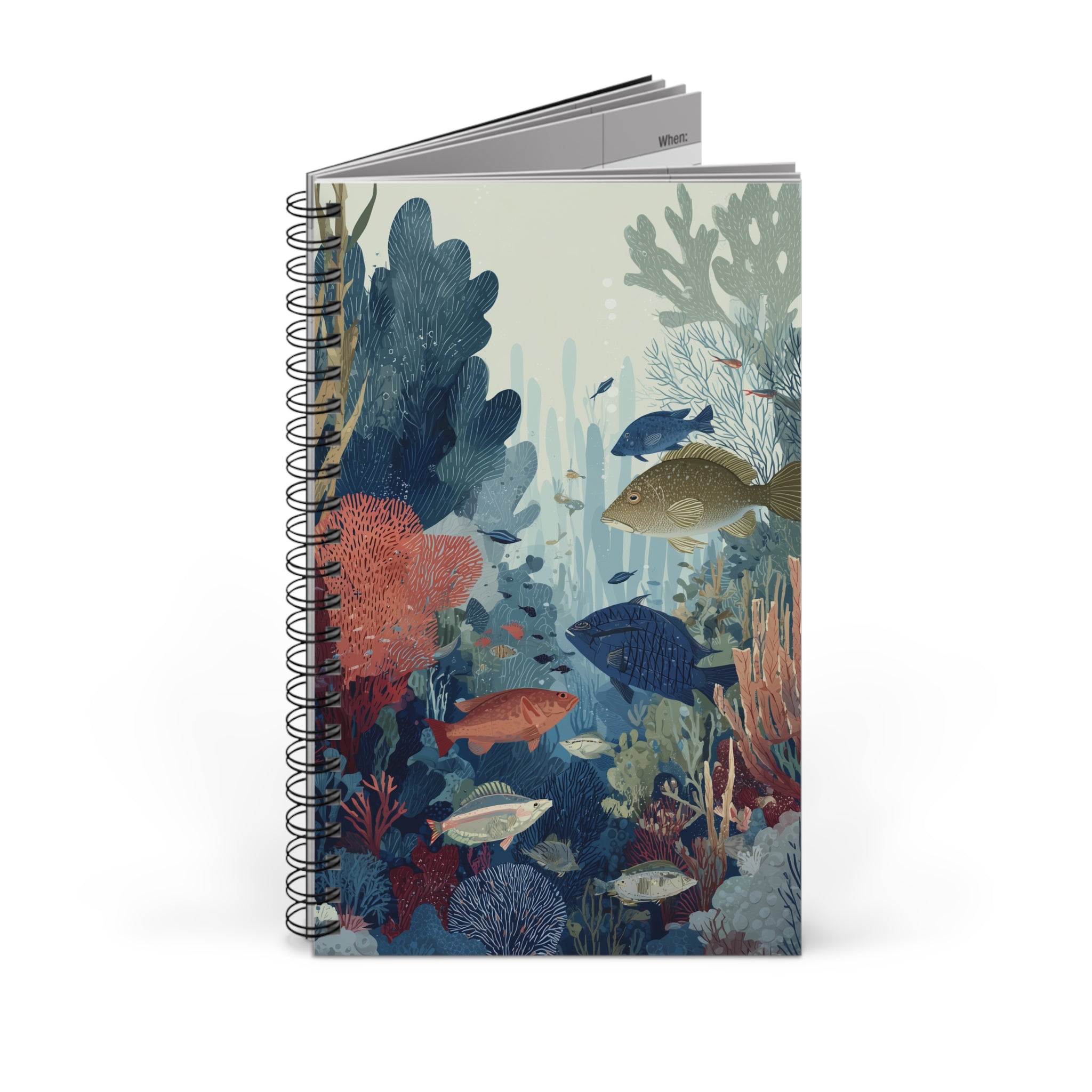 Spiraalgebonden notitieboek "Whispers of the Reef" - Opal Depths nr.