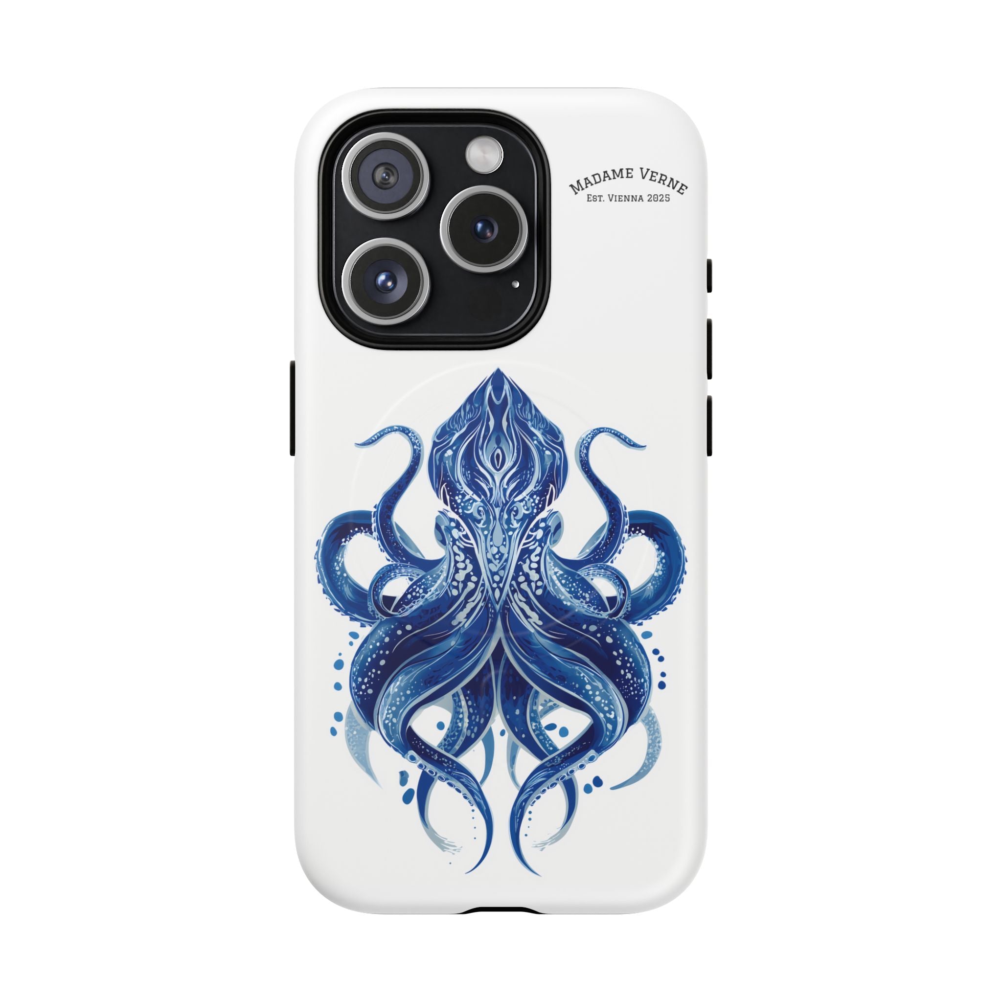 MagSafe iPhone-Schutzhülle "Deep Blue Bloom" - Opal Depths No. 32