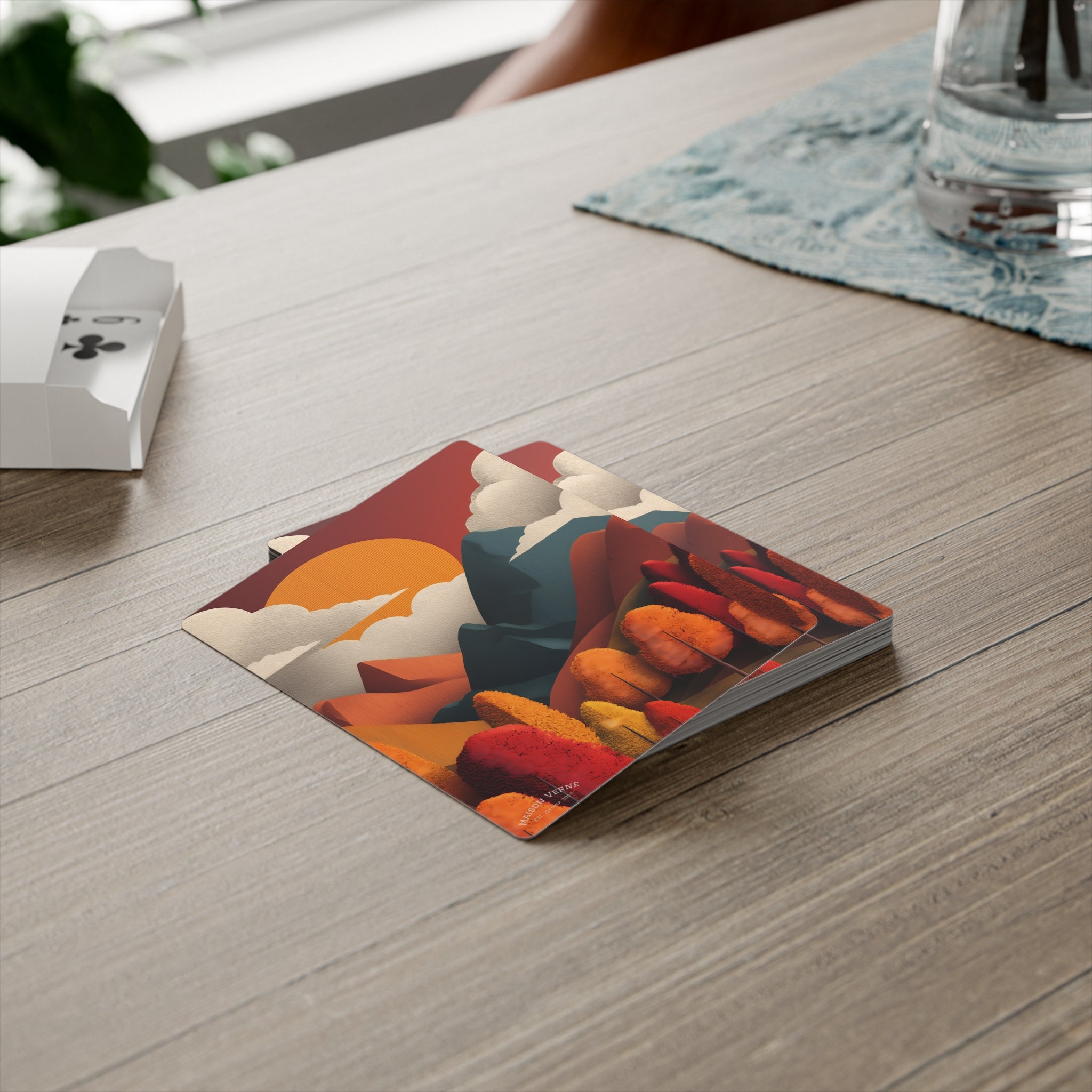 Maison Verne Poker Karten "Ember Peaks" - Golden Autumn No. 01