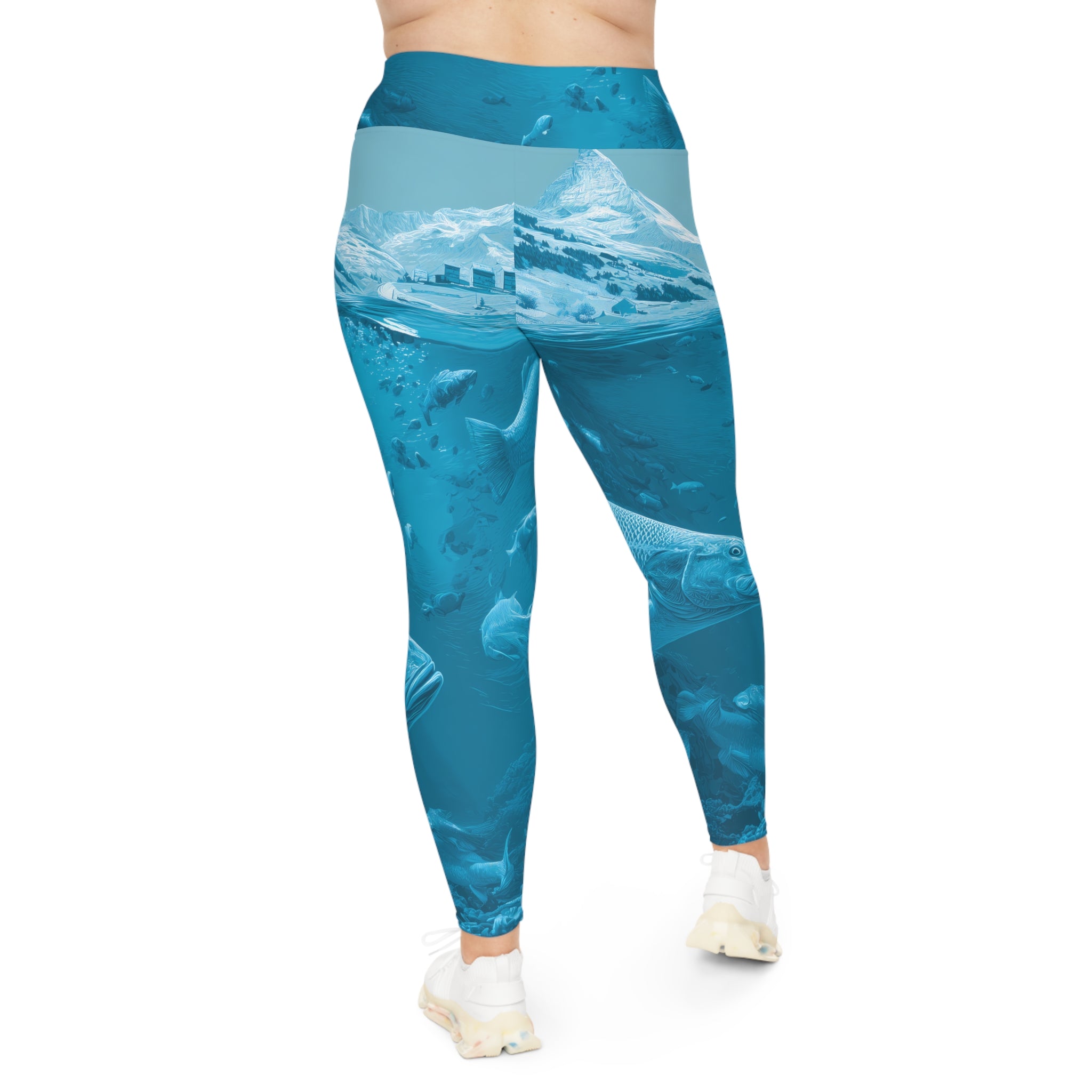 Underwater Adventure Plus Size Leggings | Fish Print Yoga Pants, Activewear for Outdoor Lovers, Ocean Inspired Exercise Gear, Unique [...]