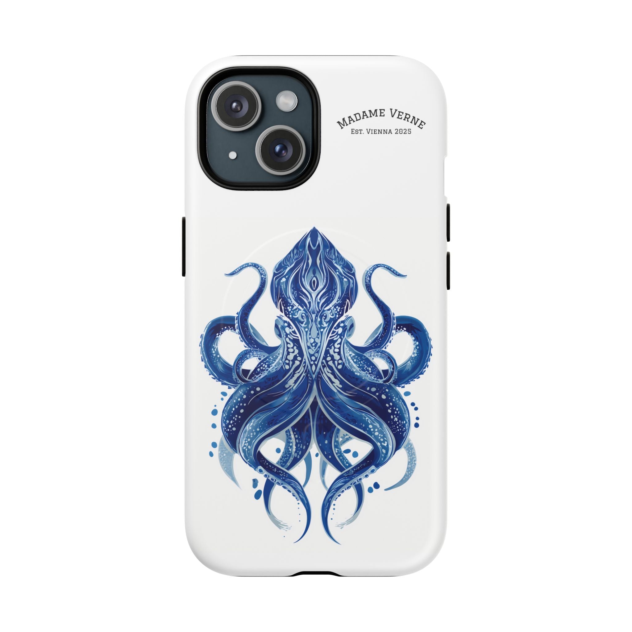 MagSafe iPhone-Schutzhülle "Deep Blue Bloom" - Opal Depths No. 32