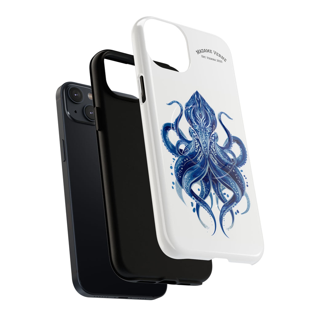 MagSafe iPhone-Schutzhülle "Deep Blue Bloom" - Opal Depths No. 32