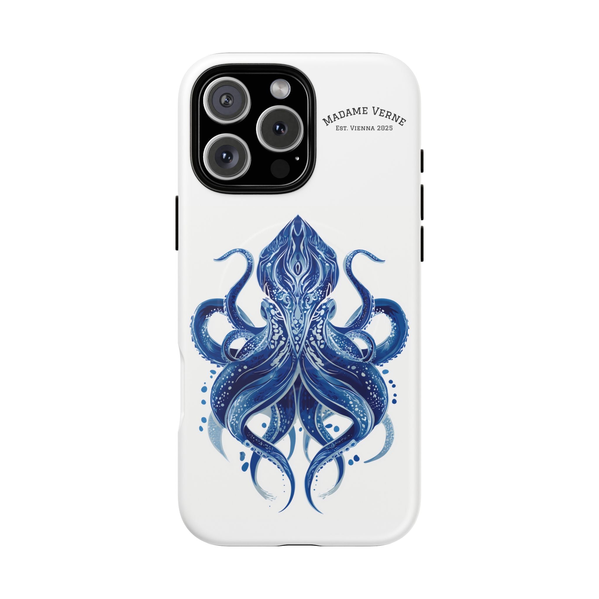 MagSafe iPhone-Schutzhülle "Deep Blue Bloom" - Opal Depths No. 32