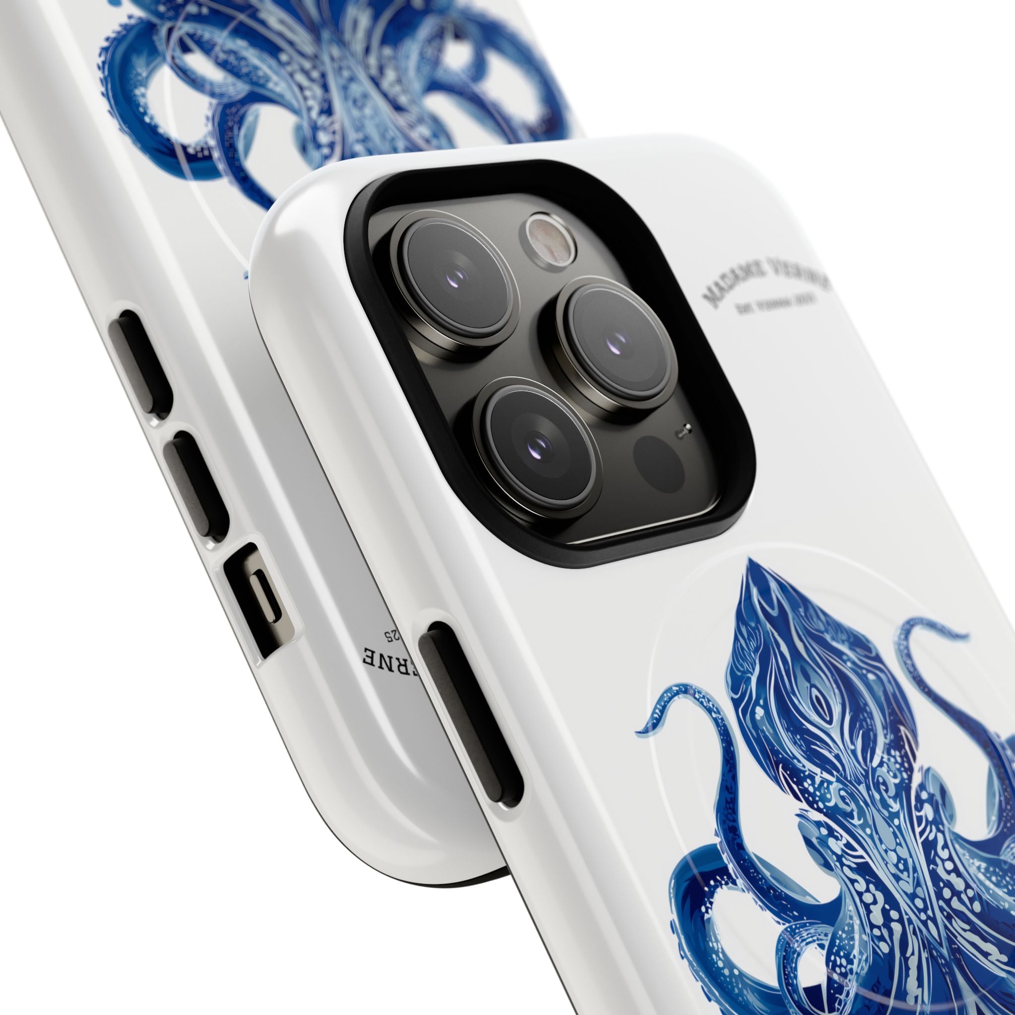 MagSafe iPhone-Schutzhülle "Deep Blue Bloom" - Opal Depths No. 32