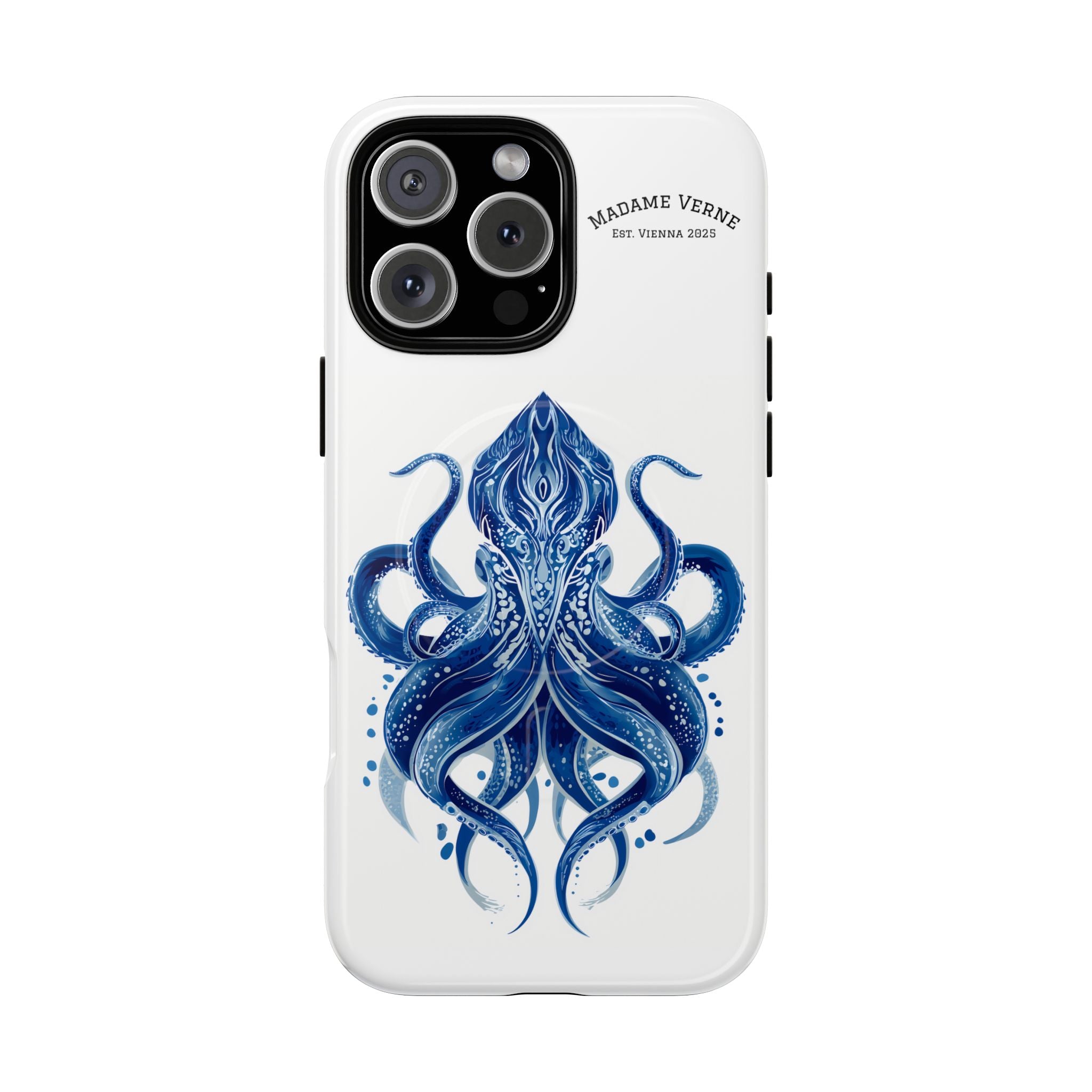 MagSafe iPhone-Schutzhülle "Deep Blue Bloom" - Opal Depths No. 32