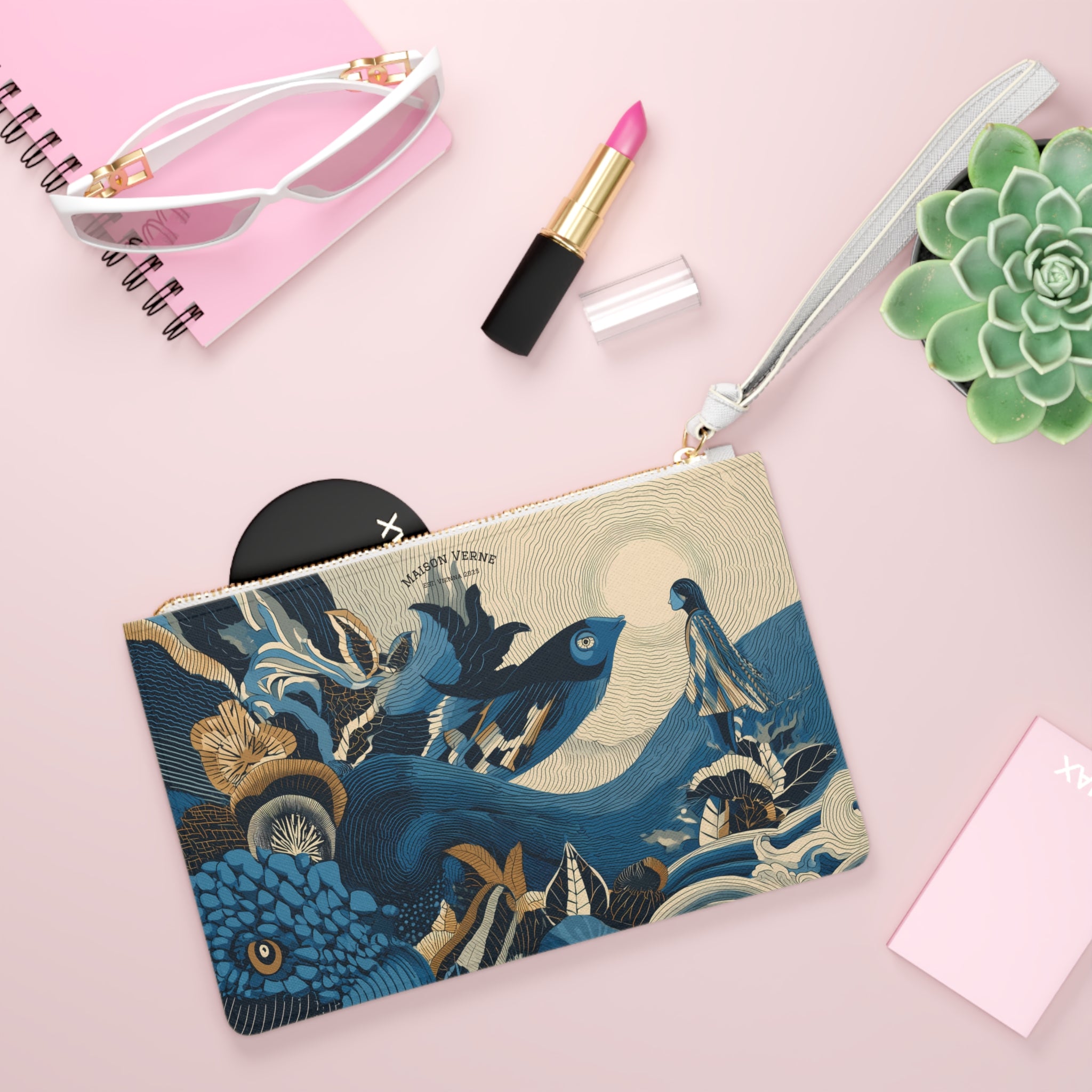 Maison Verne Clutch Bag "Moonlight Parley"- Opal Depths No. 35