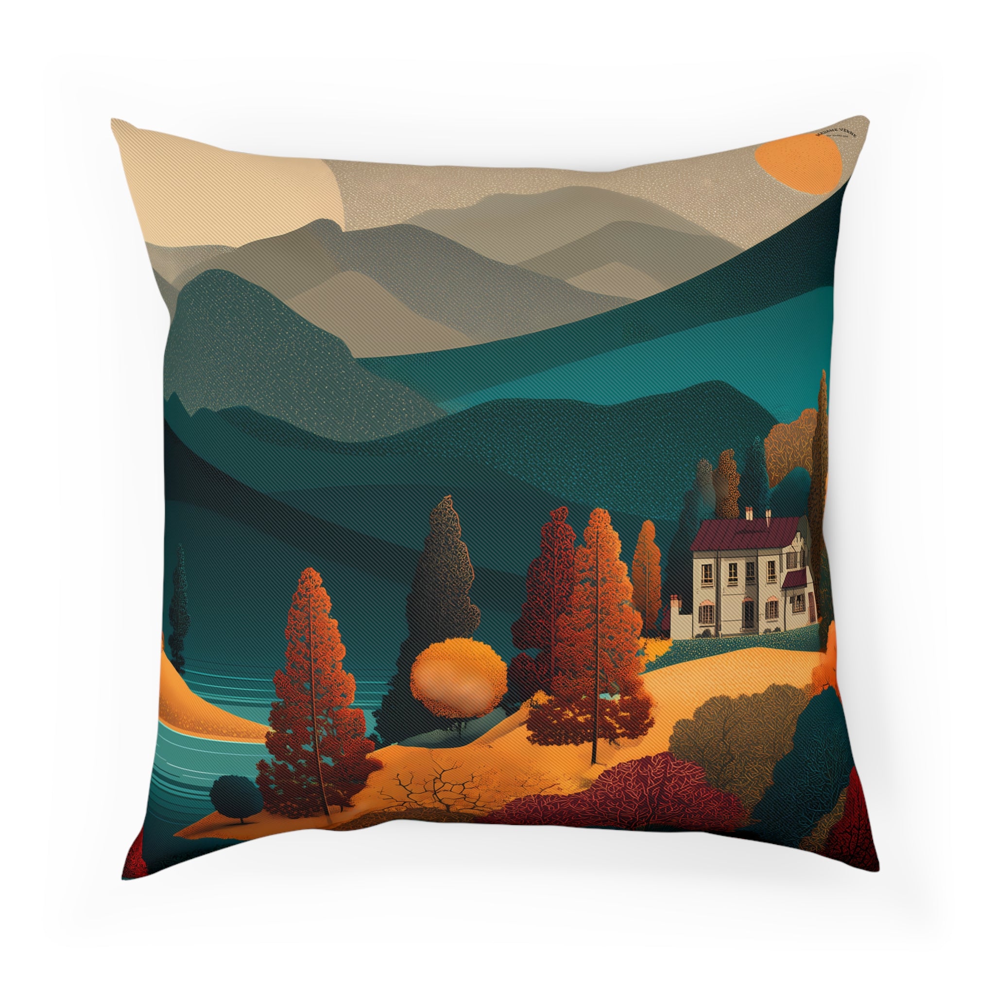 Maison Verne Zierkissen "Twilight over Golden Hills" - Golden Autumn No. 20