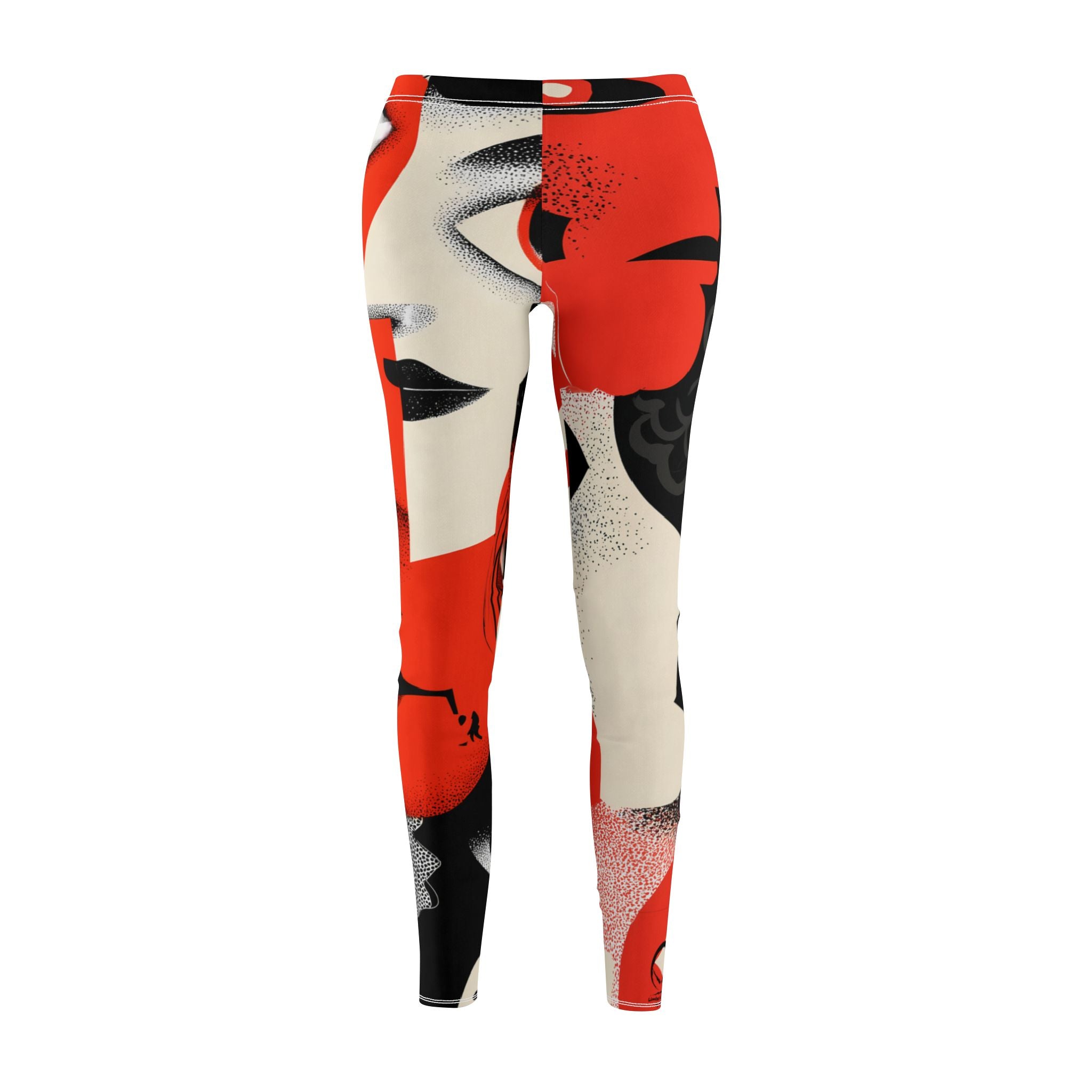 Maison Verne Halloween Ltd. Edition Plus Size Leggings "Haunted Gazes" - 🎃👻 Wicked Elegance No. 63 👻🎃