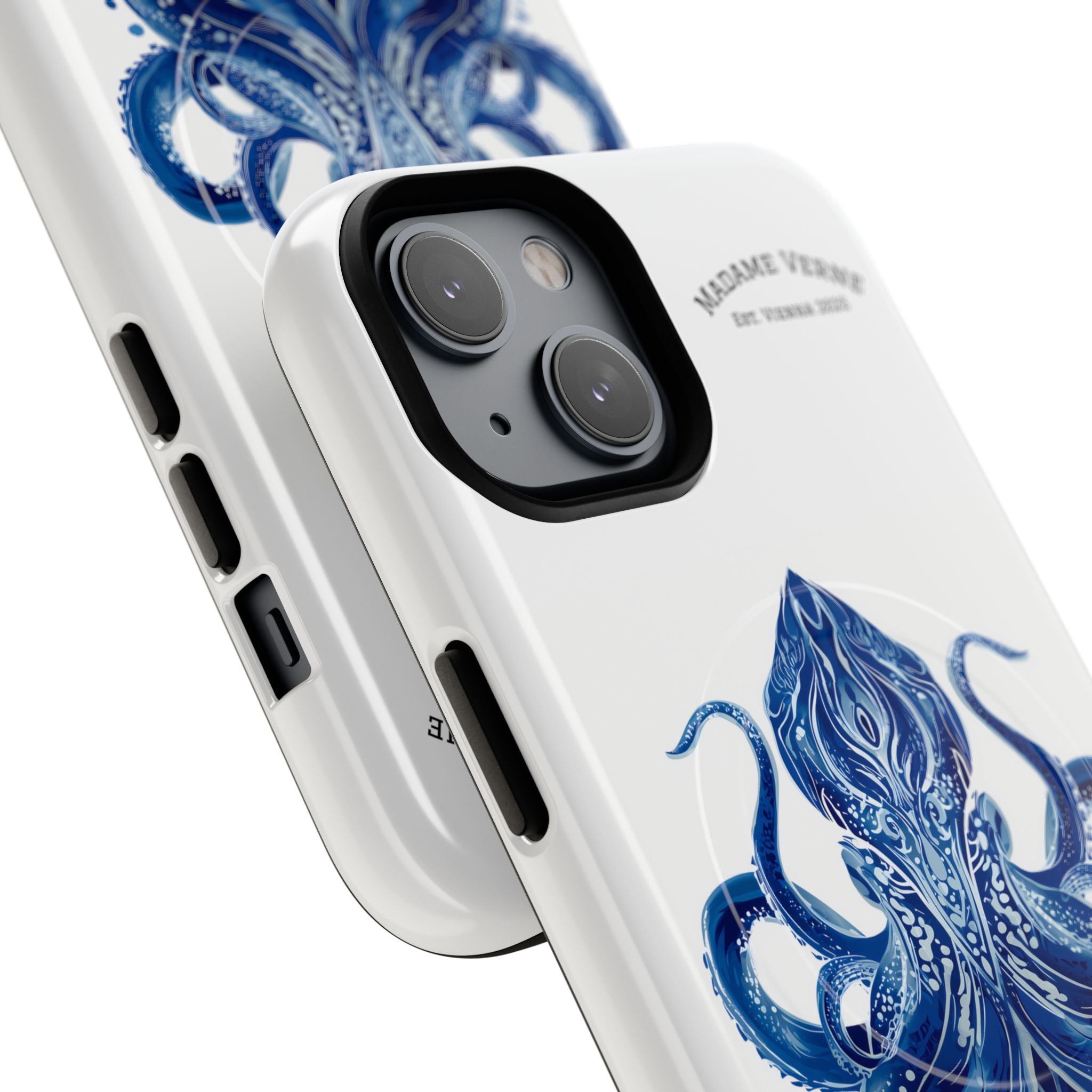 MagSafe iPhone-Schutzhülle "Deep Blue Bloom" - Opal Depths No. 32