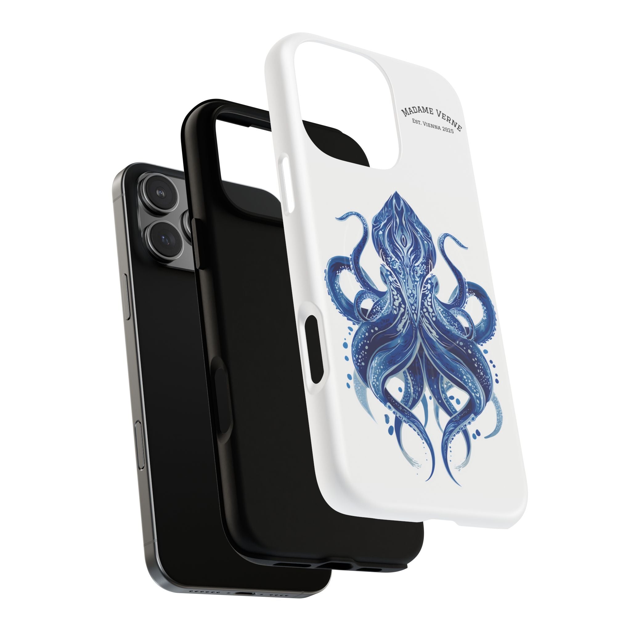 MagSafe iPhone-Schutzhülle "Deep Blue Bloom" - Opal Depths No. 32