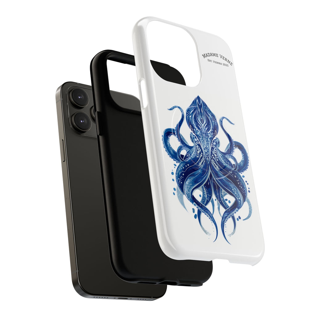 MagSafe iPhone-Schutzhülle "Deep Blue Bloom" - Opal Depths No. 32