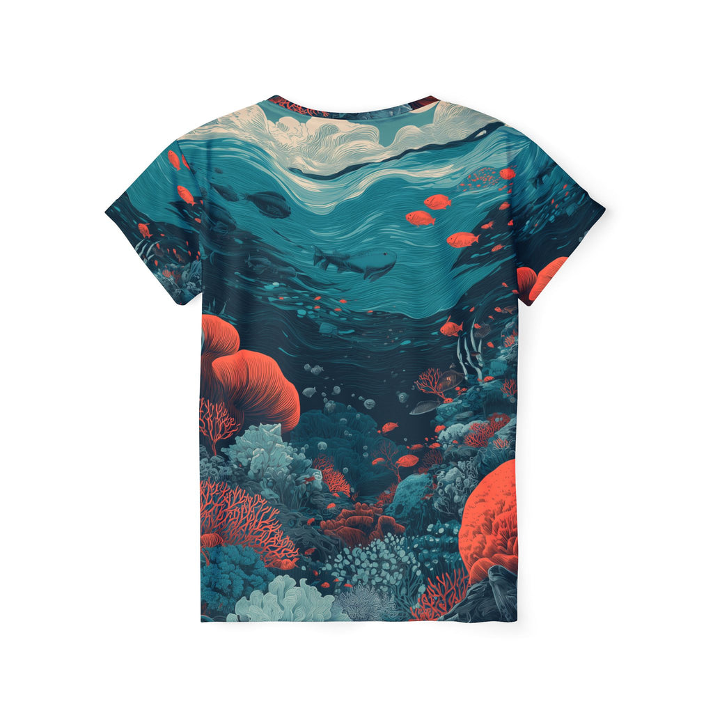 Dames T-shirt "Ocean Depths" - Opal Depths nr. 05 PLUS SIZE