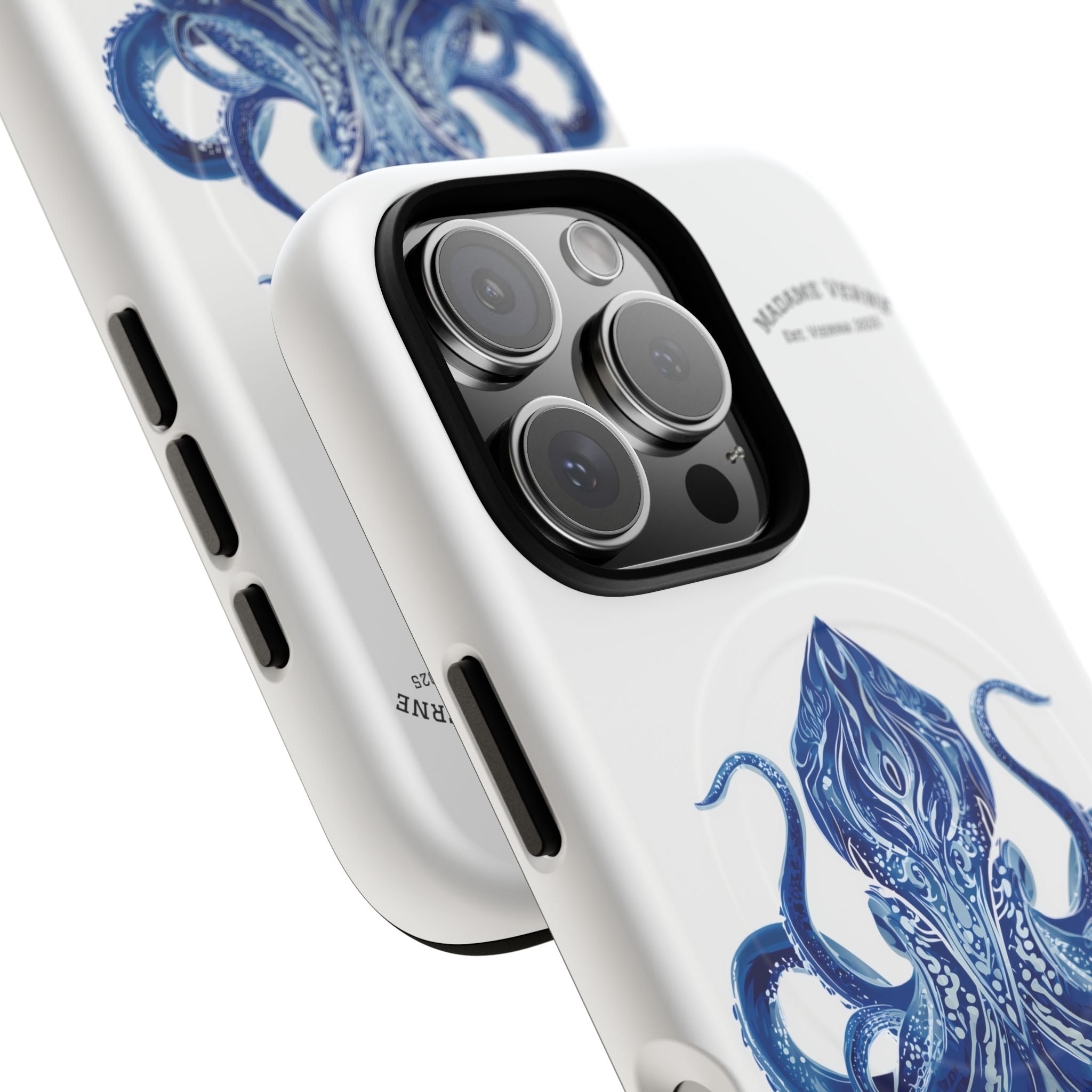 MagSafe iPhone-Schutzhülle "Deep Blue Bloom" - Opal Depths No. 32