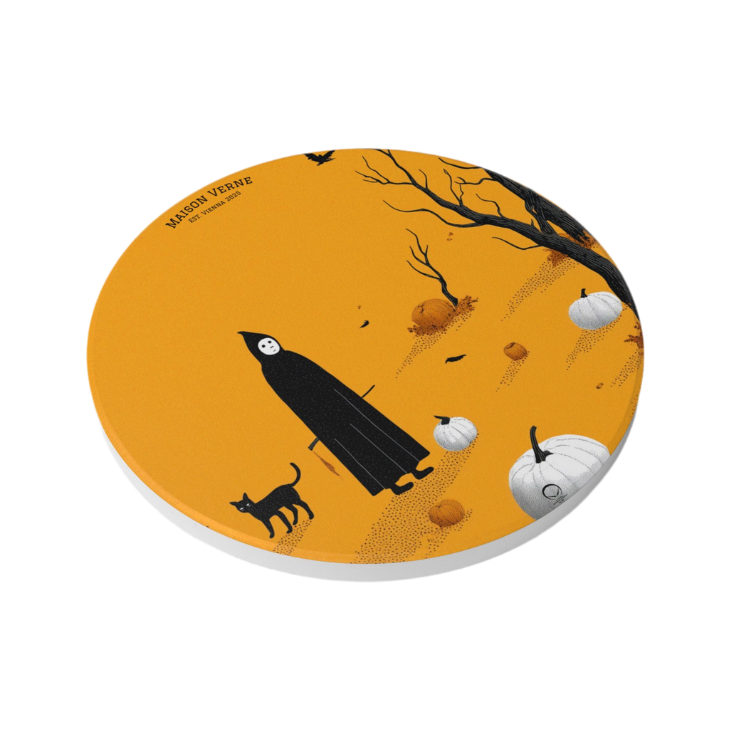 Maison Verne Halloween Ltd. Edition Keramik Untersetzer "Silent Harvest" - 🎃👻 Wicked Elegance No. 11 👻🎃