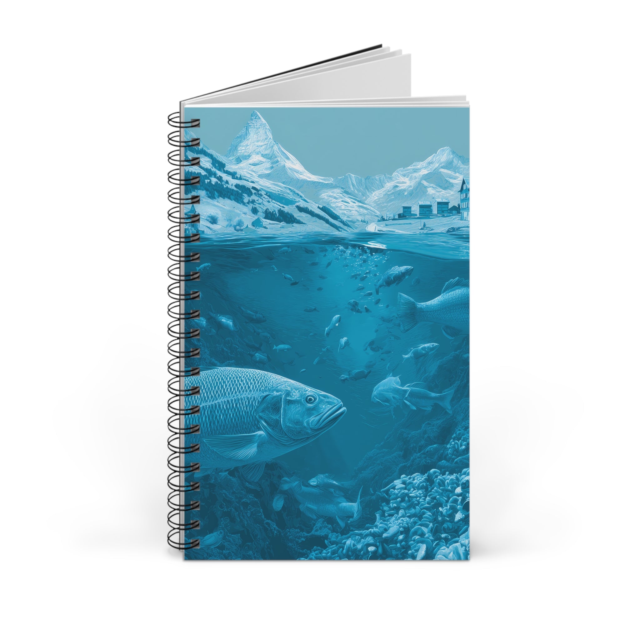 Notizbuch mit Spiralbindung "Silent Depths" - Below & Beyond No. 13