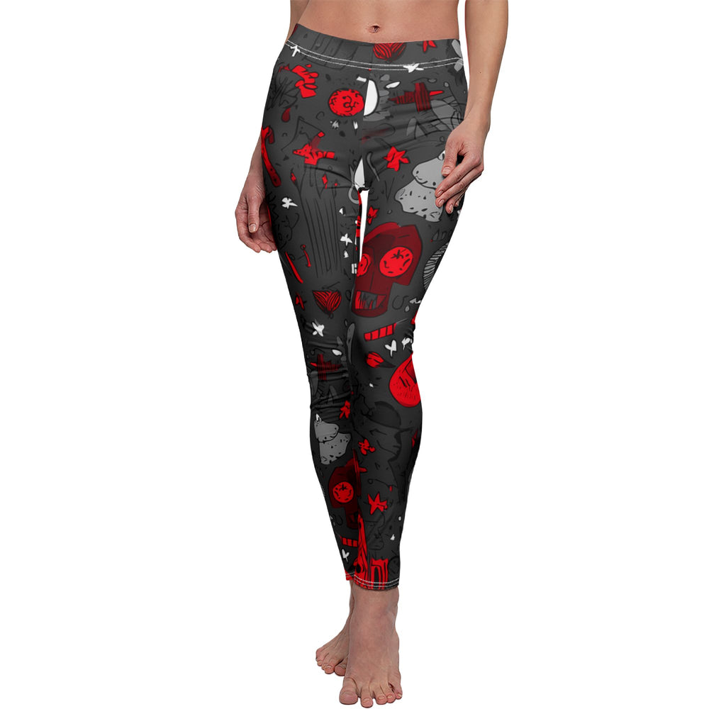 Maison Verne Halloween Ltd. Edition Damen Leggings "Midnight Mischief" - 🎃👻 Wicked Elegance No. 74 👻🎃