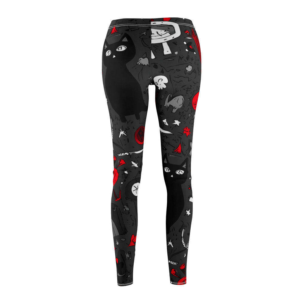 Maison Verne Halloween Ltd. Edition Damen Leggings "Midnight Mischief" - 🎃👻 Wicked Elegance No. 74 👻🎃