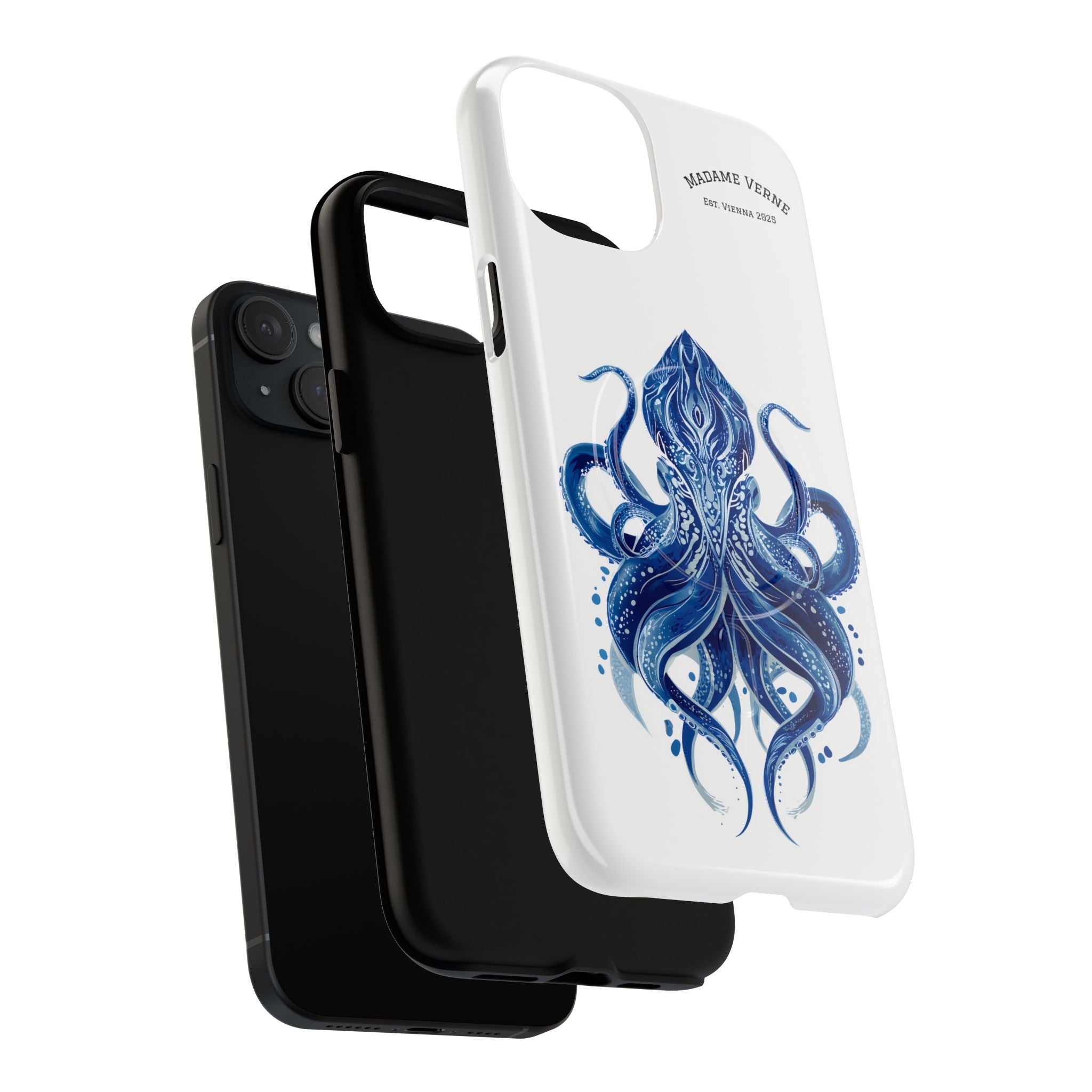 MagSafe iPhone-Schutzhülle "Deep Blue Bloom" - Opal Depths No. 32