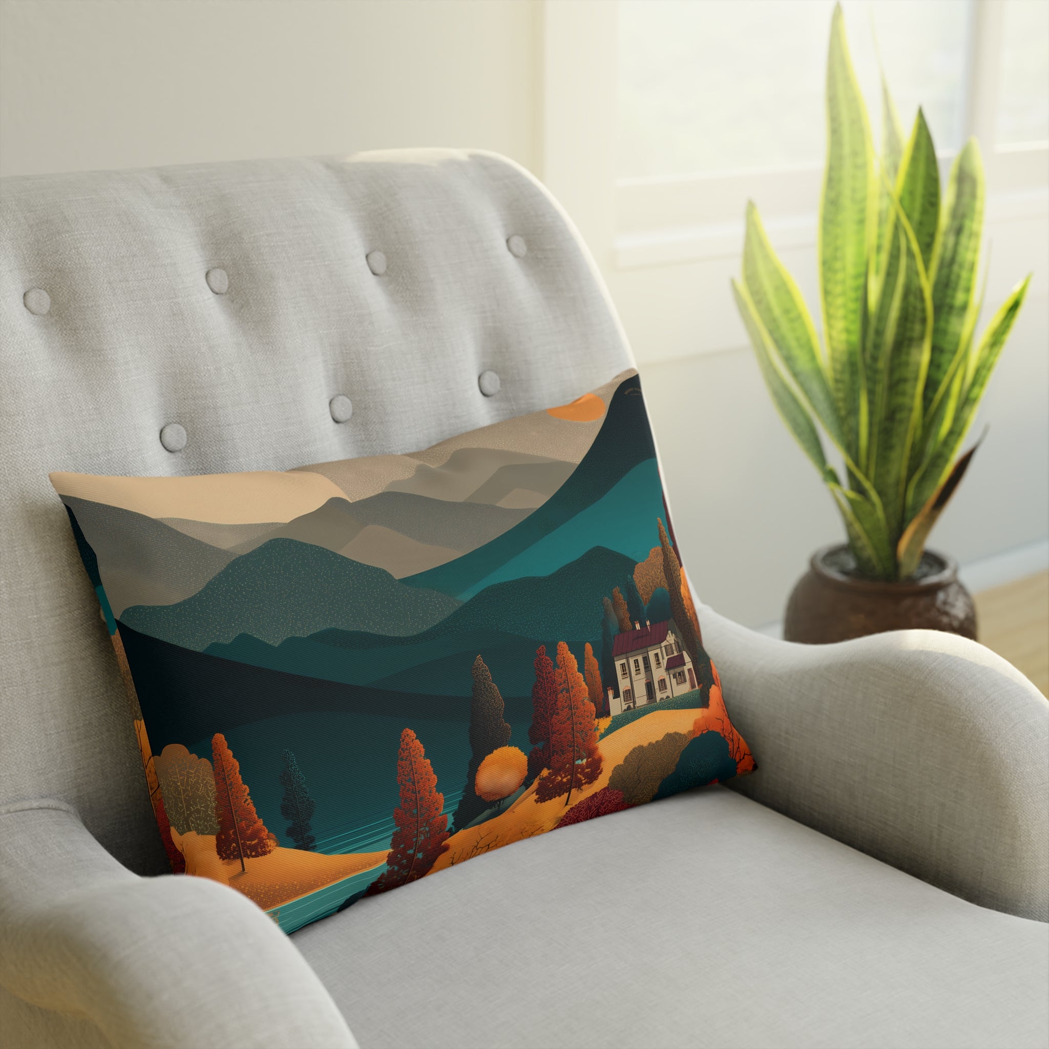 Maison Verne Zierkissen "Twilight over Golden Hills" - Golden Autumn No. 20