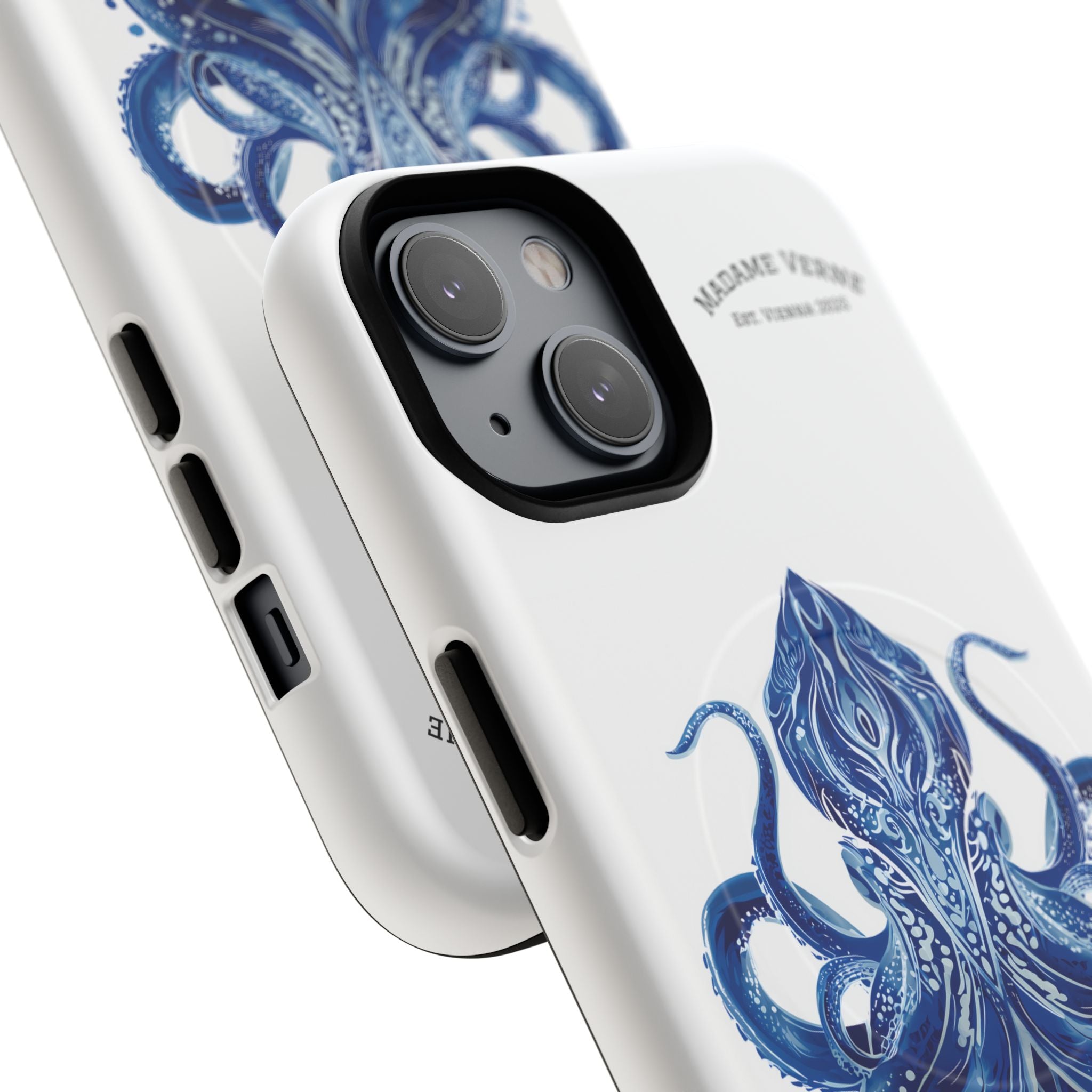 MagSafe iPhone-Schutzhülle "Deep Blue Bloom" - Opal Depths No. 32