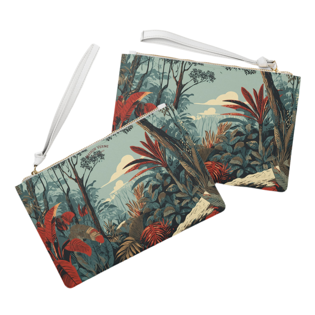 Maison Verne Clutch "Crimson Canopy"- Wilderness Whisper No. 67