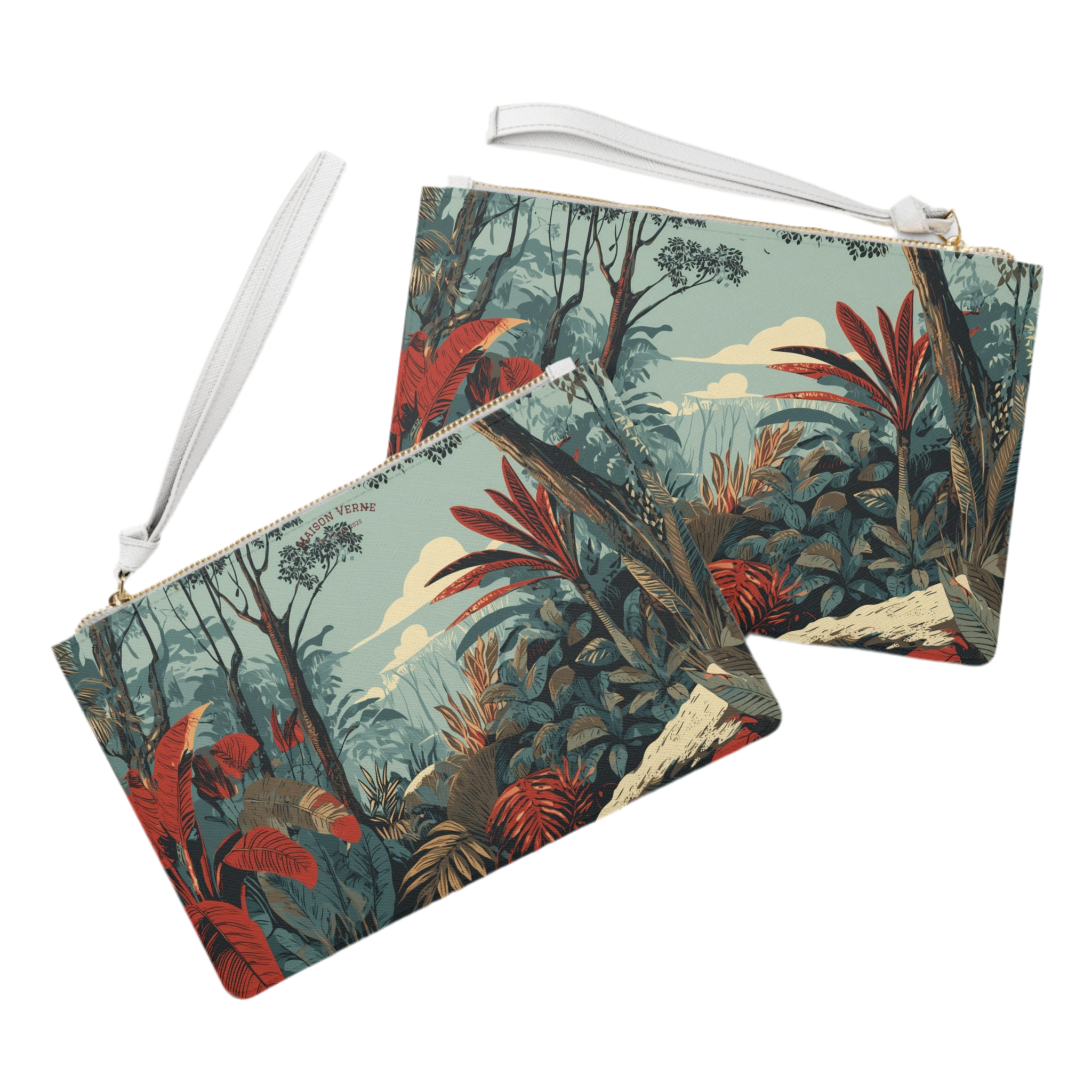 Maison Verne Clutch "Crimson Canopy"- Wilderness Whisper No. 67