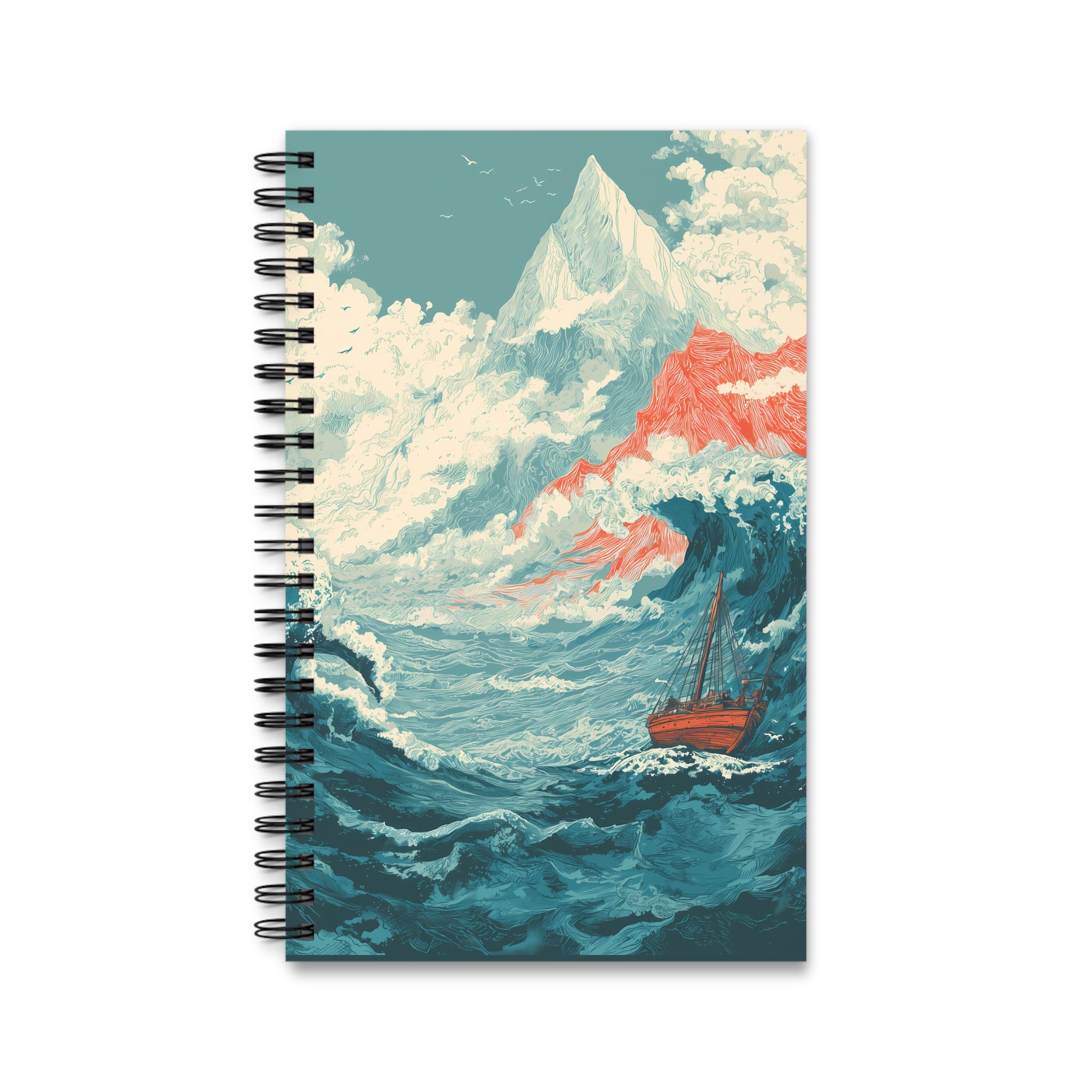 Notizbuch mit Spiralbindung "Tide of Fire" - Below & Beyond No. 05